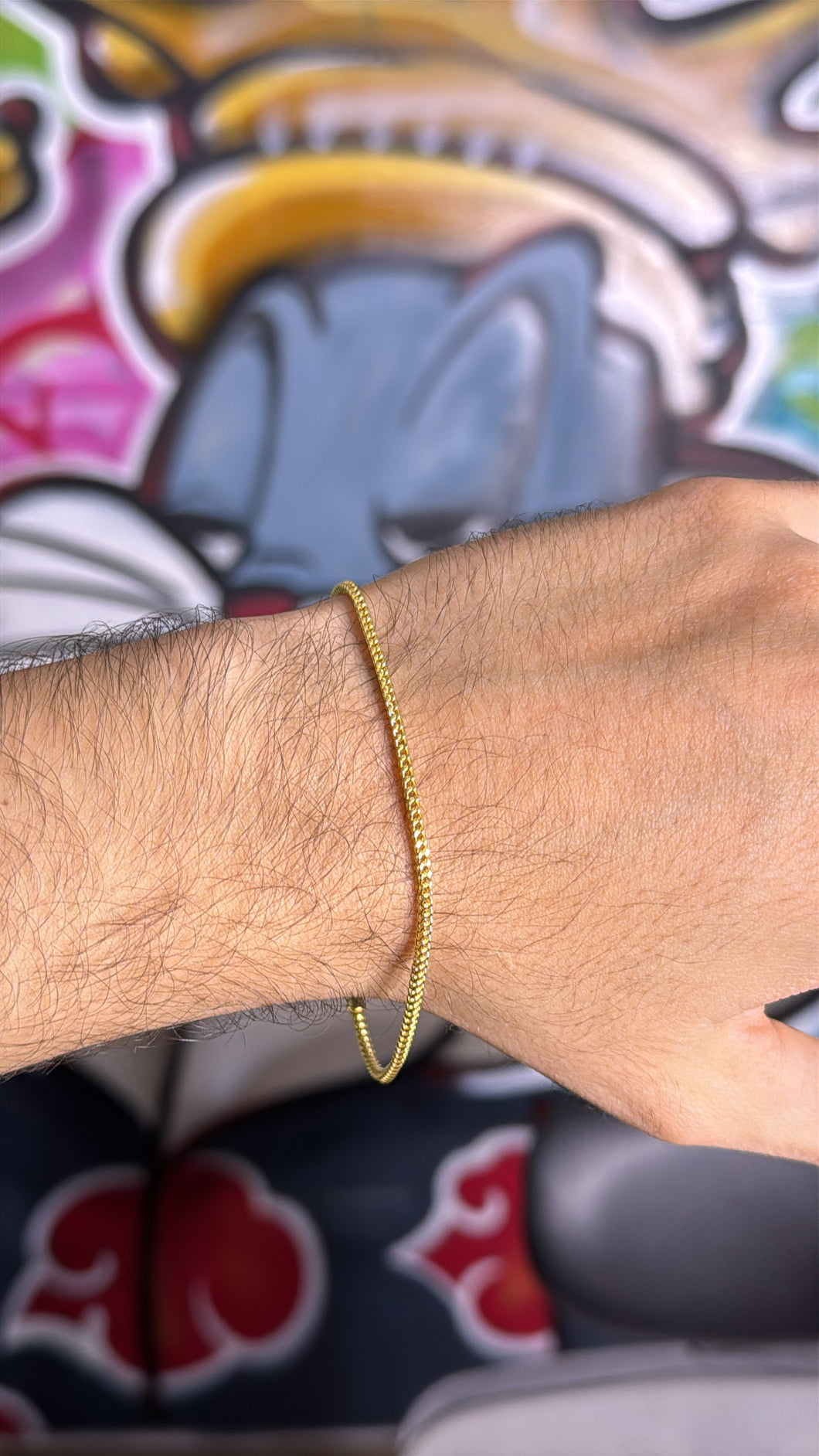 Pulsera Franco 2mm Oro 10k