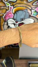 Cargar imagen en el visor de la galería, Pulsera Black 6.5mm Oro 10k
