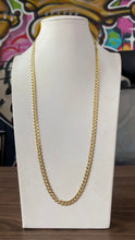Cargar imagen en el visor de la galería, Cadena Martillada 6mm Solida Oro 14k
