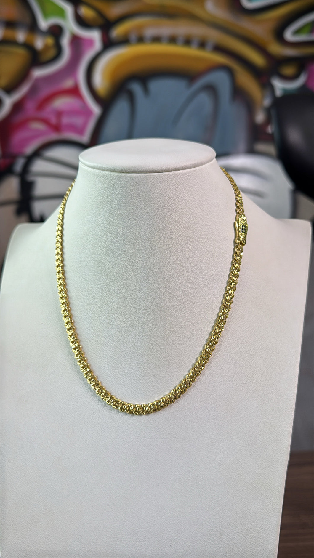 Cadena Flex Para Niños 5mm Oro 10k