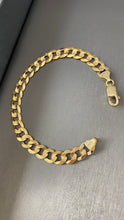 Cargar imagen en el visor de la galería, Pulsera Cubana Lisa 9mm Oro 10k Sólida
