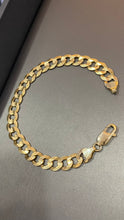 Cargar imagen en el visor de la galería, Pulsera Cubana Lisa 9mm Oro 10k Sólida
