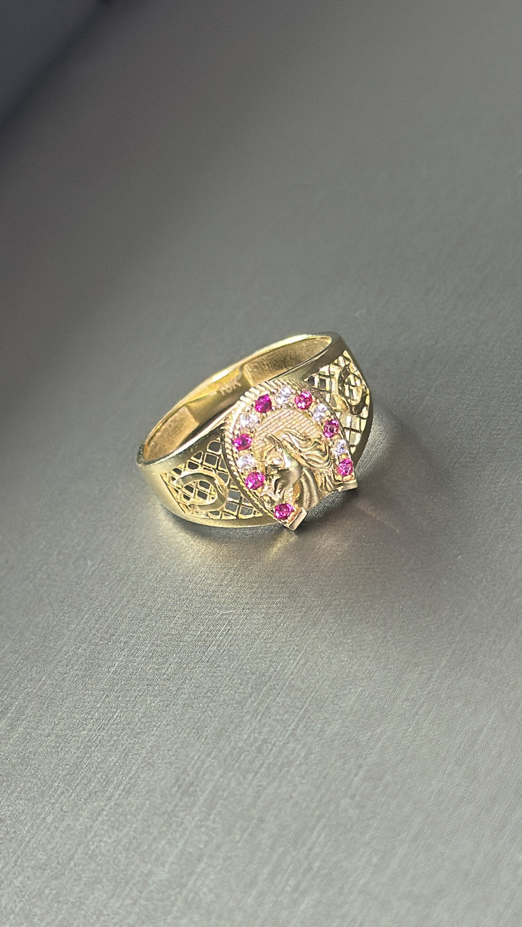 Anillo Caballo de Mujer Oro 10k