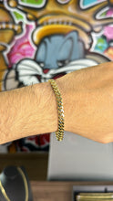 Cargar imagen en el visor de la galería, Pulsera Black 6mm Oro 10k

