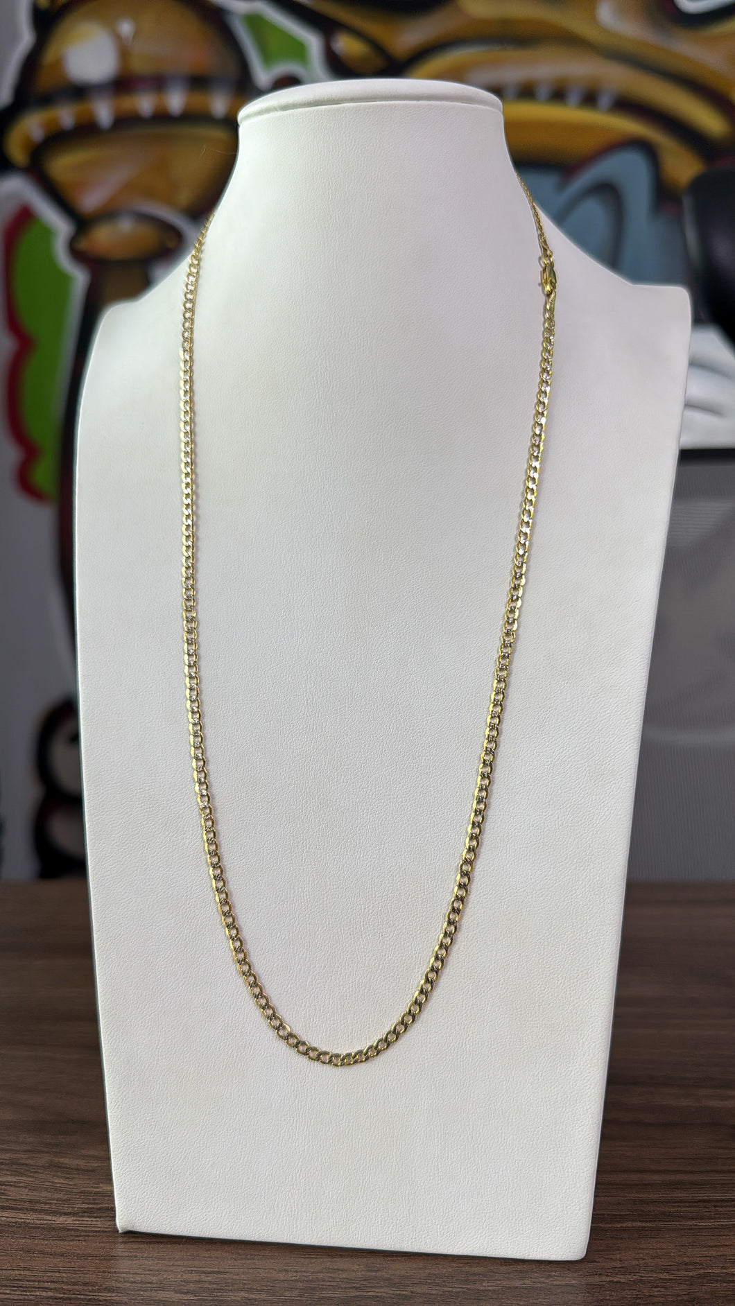 Cadena Martillada 3mm Oro 10k