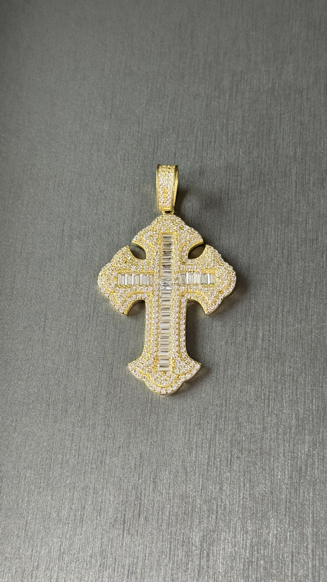 Dije De Cruz Chrome Oro 10k