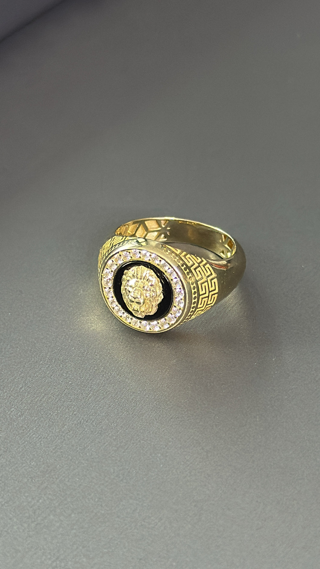 Anillo De Leon Oro 10k