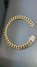 Cargar imagen en el visor de la galería, Pulsera Cubana 9mm Oro 10k
