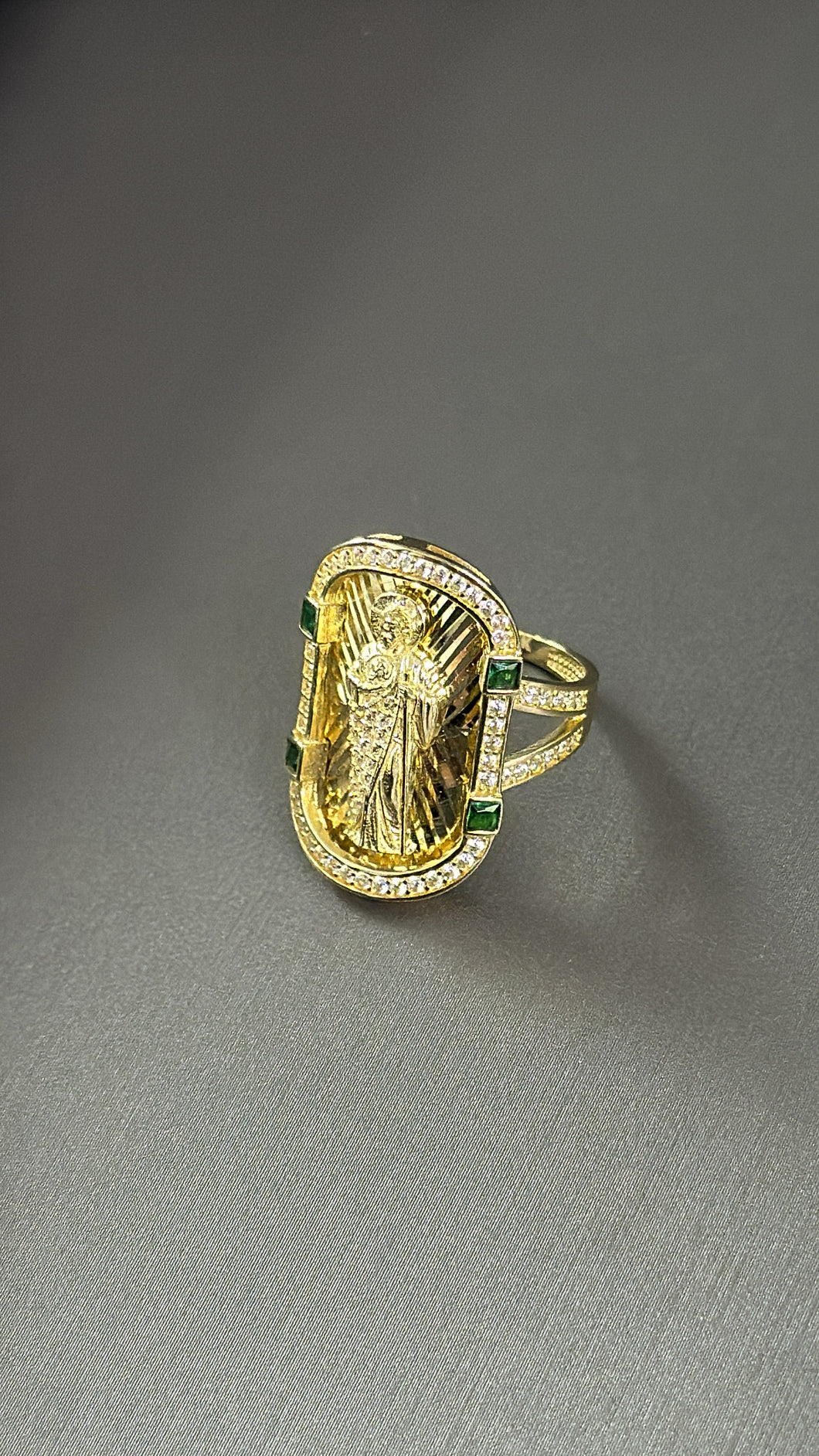 Anillo Santa Muerte Oro 10k