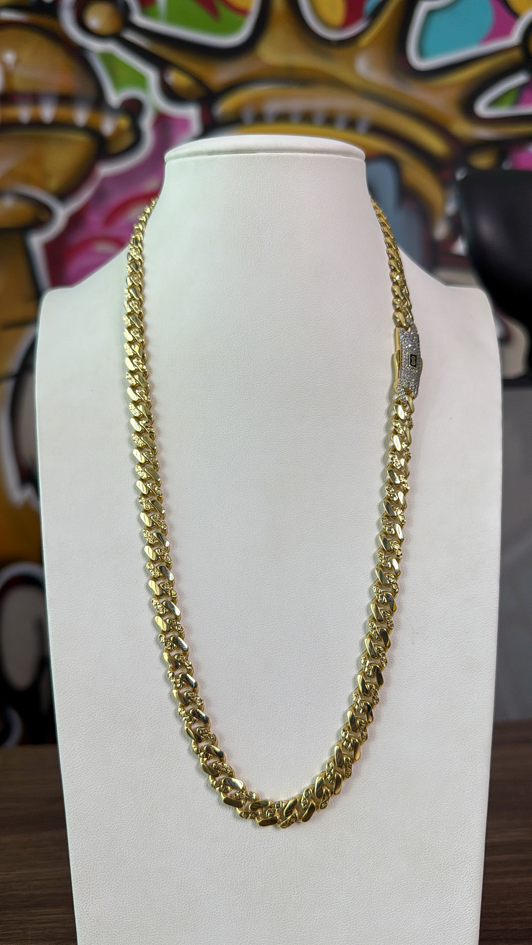 Cadena Intercalada 8mm Oro 10k