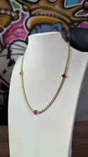 Cargar imagen en el visor de la galería, Cadena VC Roja 5mm De Mujer 10k
