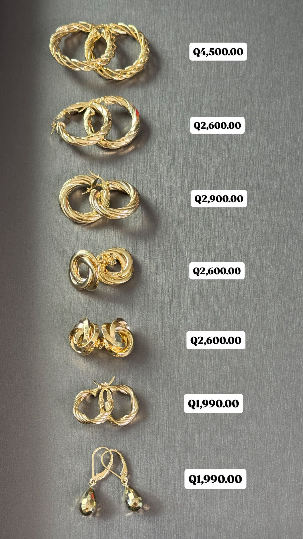 Argollas Medianas y Grandes De Mujer Oro 10k