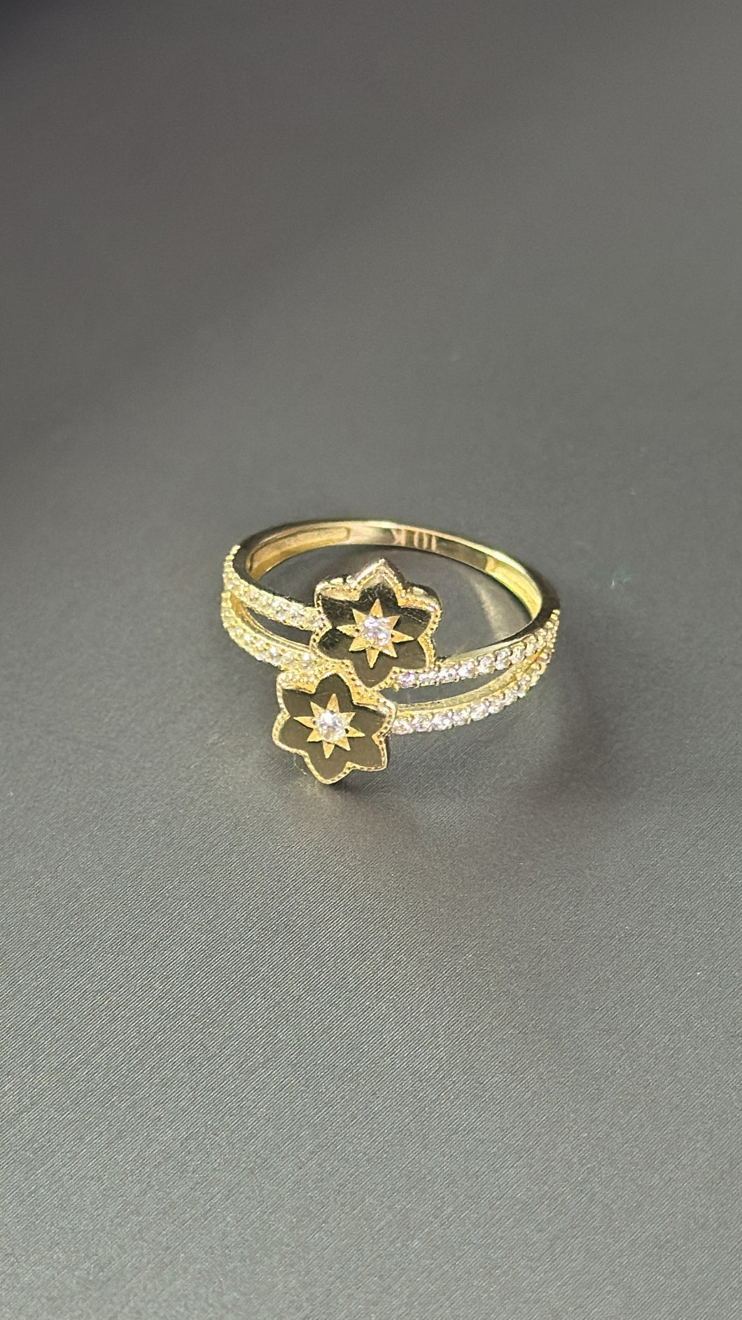 Anillo Estrellas De Mujer Oro 10k