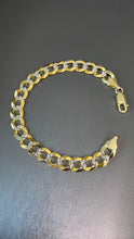 Cargar imagen en el visor de la galería, Pulsera Martillada 1cm Oro 10k Sólida
