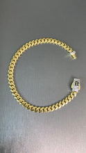 Cargar imagen en el visor de la galería, Pulsera Classic Baguette 5mm Oro 10k
