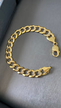 Cargar imagen en el visor de la galería, Pulsera Martillada 1.2cm Oro 10k Sólida
