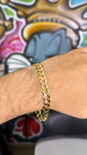 Cargar imagen en el visor de la galería, Pulsera Italiana Lisa 8mm Oro 10k Sólida

