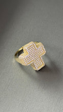 Cargar imagen en el visor de la galería, Anillo De Cruz Oro 10k
