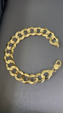 Cargar imagen en el visor de la galería, Pulsera Cubana Lisa 1.5cm Oro 10k Sólida

