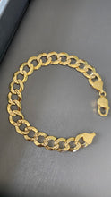 Cargar imagen en el visor de la galería, Pulsera Martillada 1.2cm Oro 10k Sólida
