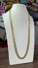 Cargar imagen en el visor de la galería, Cadena Martillada 9mm Oro 10k
