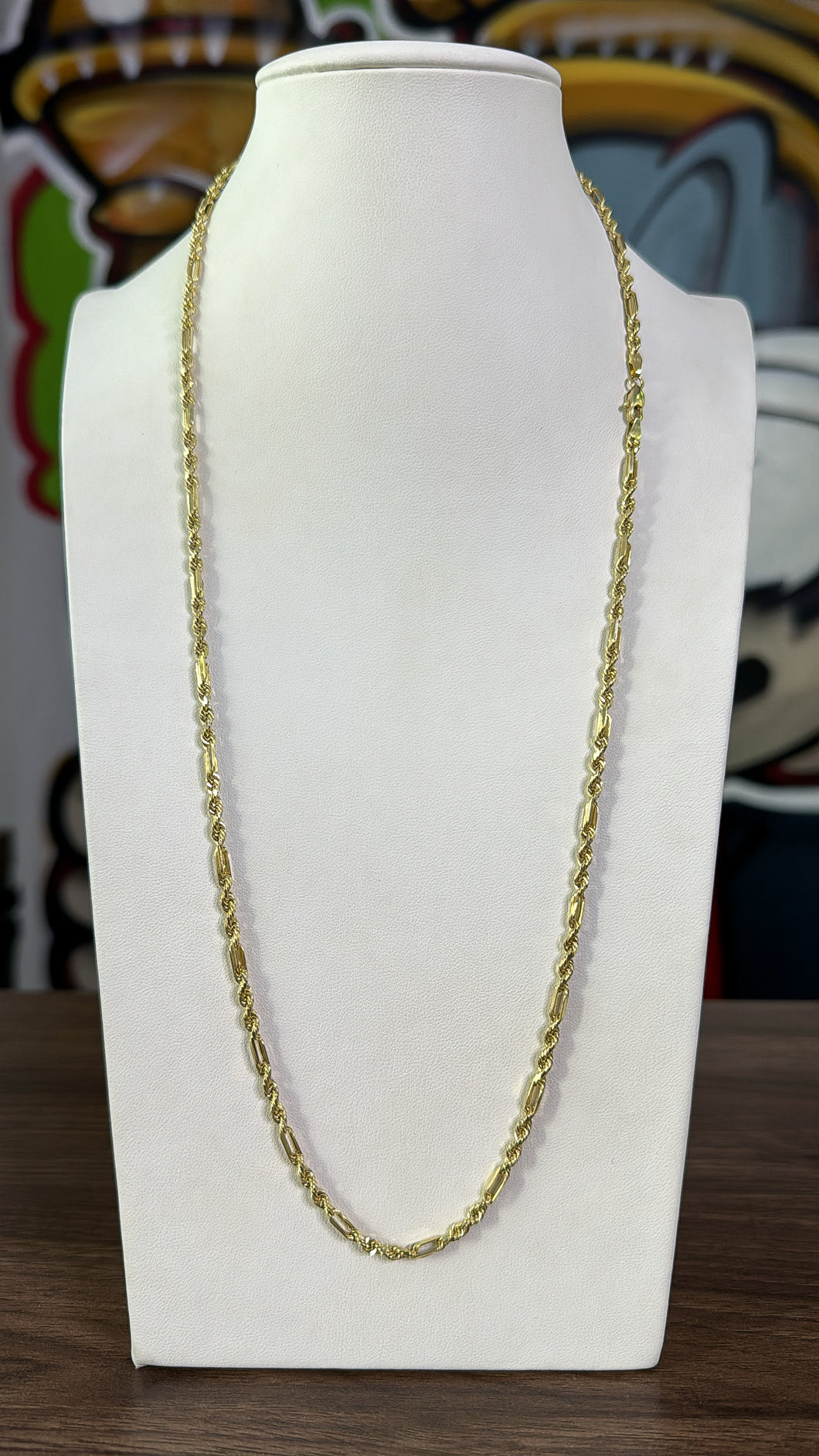 Cadena Figaro 3mm Oro 10k