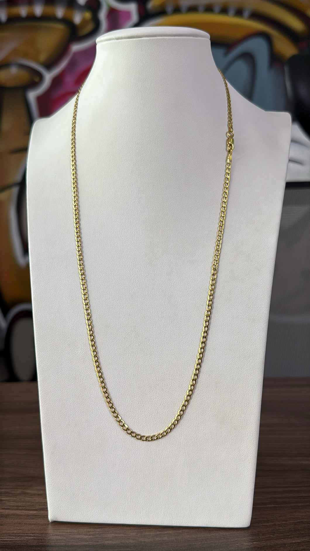 Cadena Cubana Lisa 3mm Oro 10k