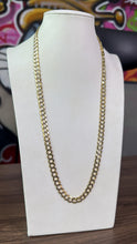 Cargar imagen en el visor de la galería, Cadena Martillada 7mm Oro 10k
