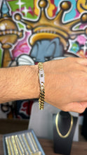 Cargar imagen en el visor de la galería, Pulsera Edge 8mm Oro 10k
