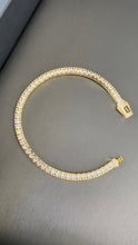 Cargar imagen en el visor de la galería, Pulsera Tennis 4mm de Mujer Oro 10k
