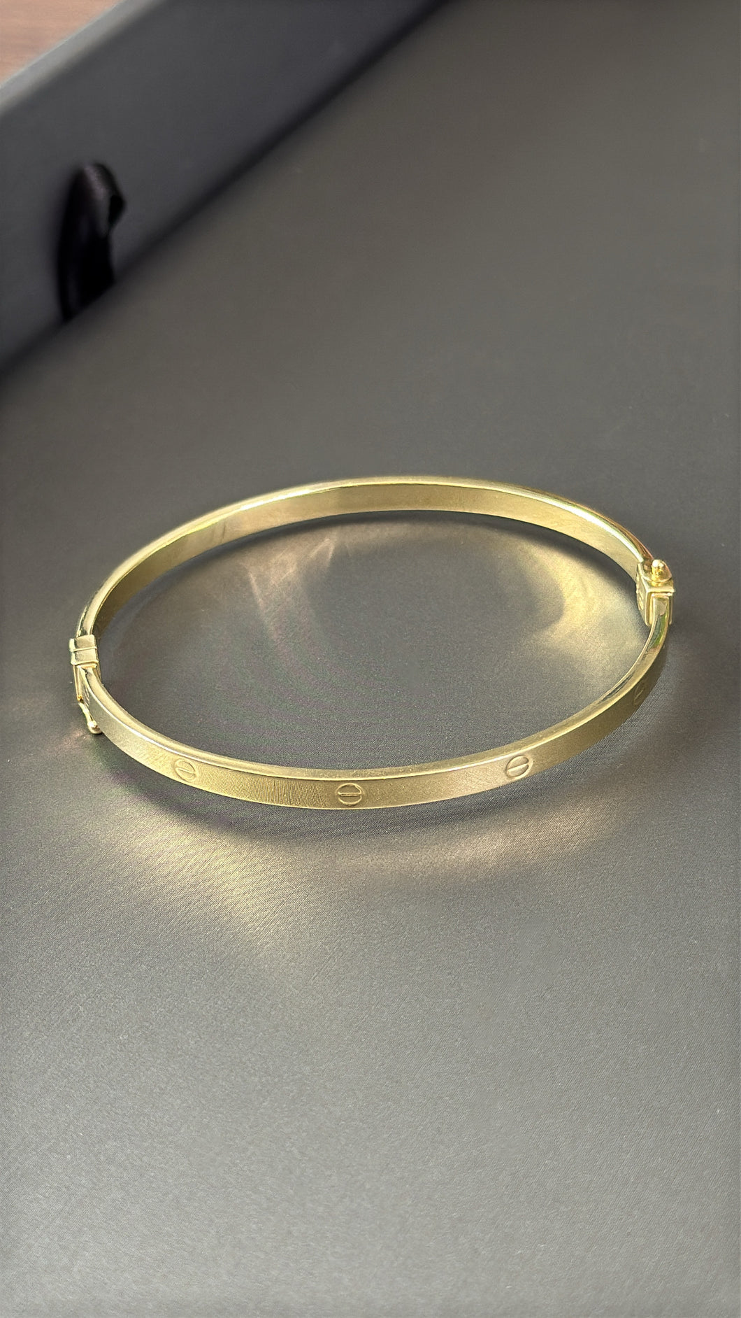 Pulsera Aro Cartier Liso De Mujer Oro 10k