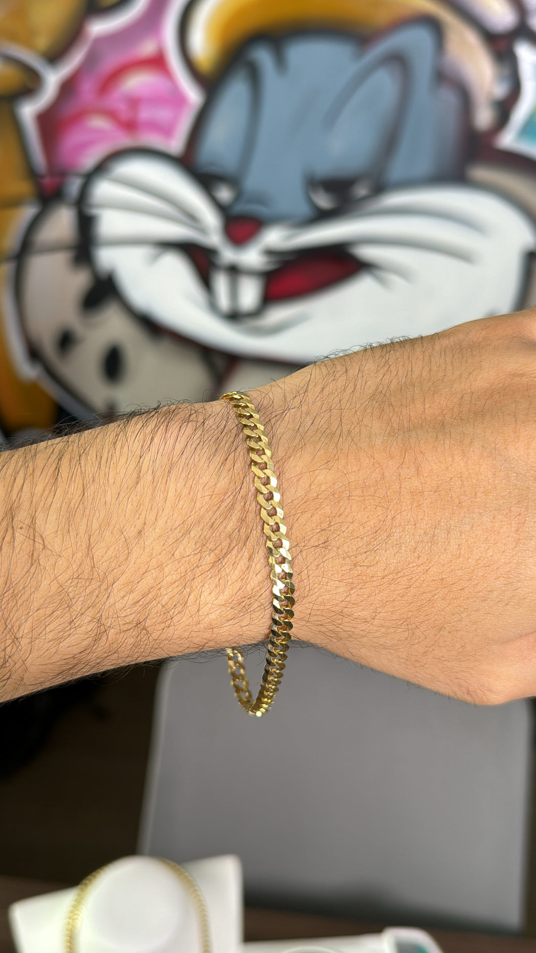 Pulsera Italiana 5mm Oro 10k Sólida