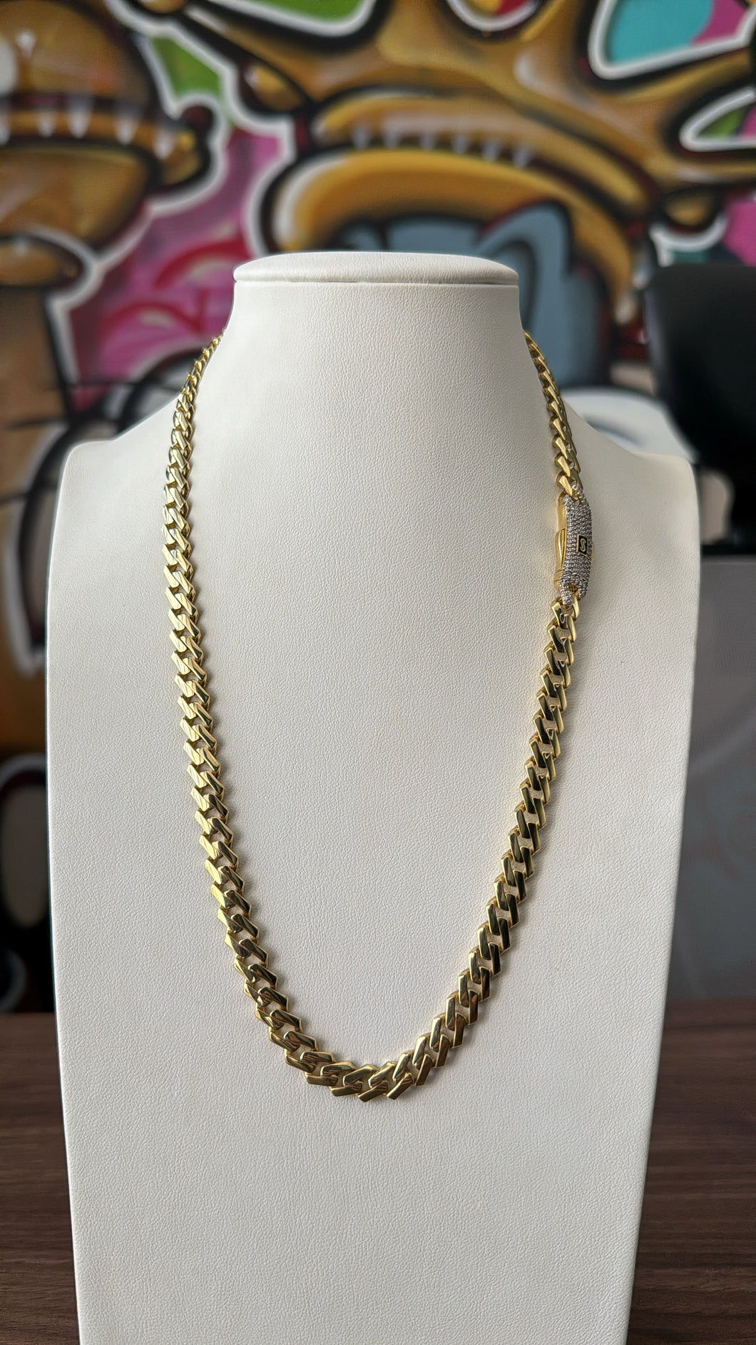 Cadena Edge De Mujer 8mm Oro 10k