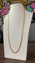 Cargar imagen en el visor de la galería, Cadena Martillada 6mm Solida Oro 14k
