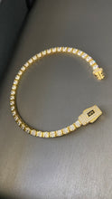 Cargar imagen en el visor de la galería, Pulsera Tennis 4mm de Mujer Oro 10k

