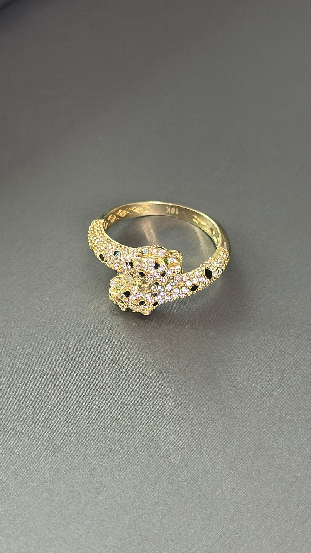 Anillo Pantera De Mujer Oro 10k