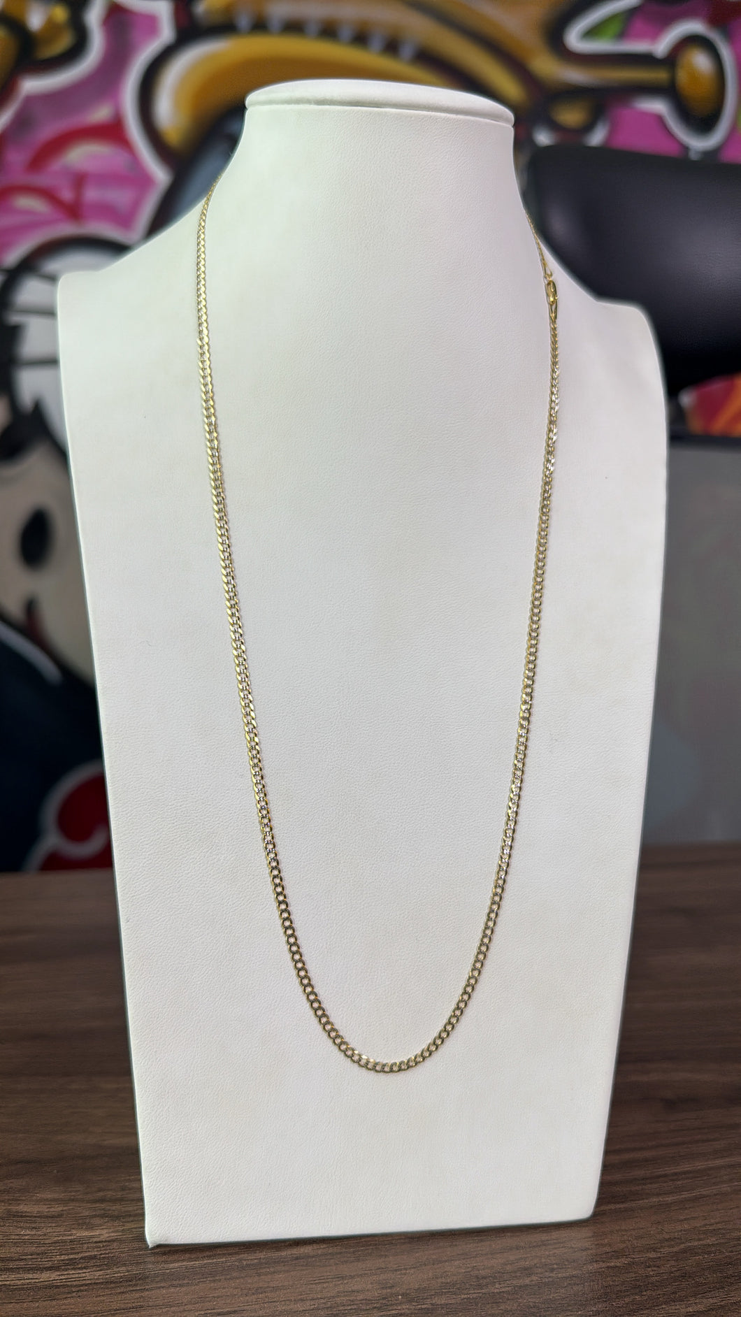 Cadena Martillada 3mm Oro 10k