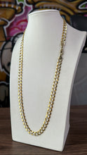 Cargar imagen en el visor de la galería, Cadena Martillada 9mm Oro 10k
