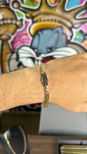 Cargar imagen en el visor de la galería, Pulsera Black 6mm Oro 10k
